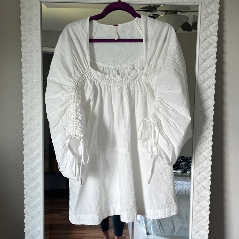 Free people sz xs dress/coverup white